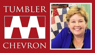 Make a Tumbler Chevron Quilt with Jenny Doan of Missouri Star Video Tutorial [upl. by Mojgan34]