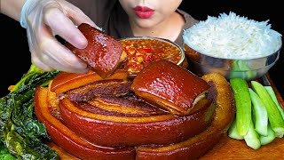 Braised Pork Belly  MUKBANG SOUNDS [upl. by Laubin]