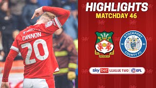 HIGHLIGHTS  Wrexham AFC vs Stockport County [upl. by Rosita965]