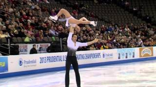 Championship Pairs Short Program Highlights  2013 Prudential US Figure Skating Championships [upl. by Octavian]