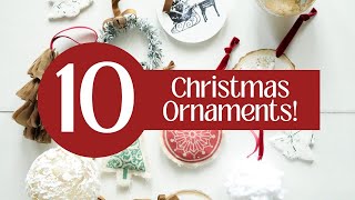 10 DIY Christmas Ornaments 2022 [upl. by Armilla]