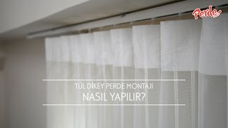 Tül Dikey Perde Montajı Nasıl Yapılır [upl. by Steel]