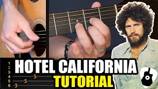 Aprende como tocar HOTEL CALIFORNIA en guitarra acústica  Tutorial completo NOTAS Y ACORDES  TCDG [upl. by Ahsitauq]