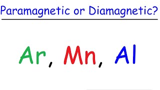 Paramagnetic amp Diamagnetic Elements  Paired amp Unpaired Electrons [upl. by Bagger384]