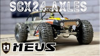 MEUS Racing SCX24 Axles  Innovative amp Functional [upl. by Lester]