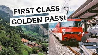 FIRST CLASS GOLDENPASS TRAIN to Interlaken Switzerland [upl. by Addis]