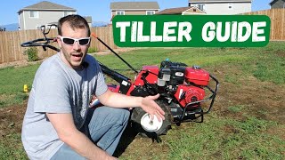 How To Use A Tiller RotoTiller Tutorial Guide [upl. by Meneau]