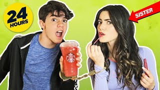 HANDCUFFED to MY FAMILY for 24 HOURS CHALLENGE PRANK BAD IDEA Jentzen Ramirez [upl. by Topliffe592]