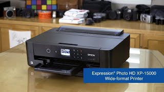 Epson Expression Photo HD XP15000 Printer  Take the Tour [upl. by Marashio]