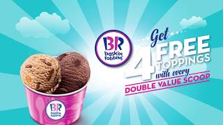 Get 4 FREE Toppings at Baskin Robbins [upl. by Harmaning339]