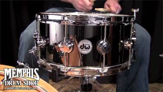 DW 14x65 Black Nickel Over Brass Snare Drum [upl. by Burkley33]