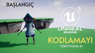 UNREAL ENGINE 5 İLE OYUN YAPMAYI ÖĞRENİN 1  BAŞLANGIÇ [upl. by Adnilahs970]