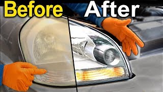 How To Restore Headlights PERMANENTLY  Better Than a BRAND NEW Headlight [upl. by Yuma571]