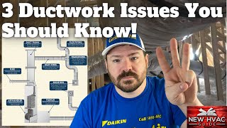 3 HVAC Ductwork ISSUES Homeowners NEED To Know [upl. by Nannahs988]