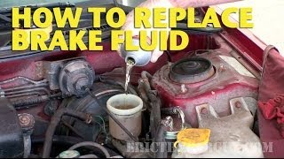 How To Replace Brake Fluid by Yourself  EricTheCarGuy [upl. by Cavit]