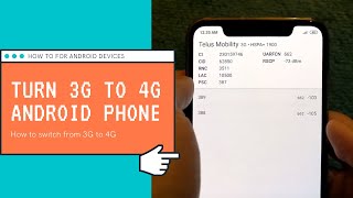 How To Change 3G To 4G On Android Phones  Go From 3G to 4G LTE Network Troubleshooting [upl. by Sharl898]