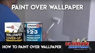 How to paint over wallpaper [upl. by Zipporah]