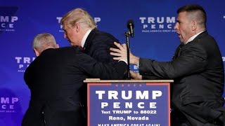 Donald Trump rushed off stage during rally in Nevada [upl. by Mullane363]