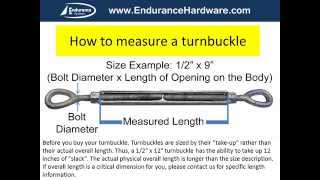 How to measure a turnbuckle [upl. by Ohaus]