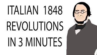 Italian 1848 Revolutions  3 Minute History [upl. by Nickolai119]