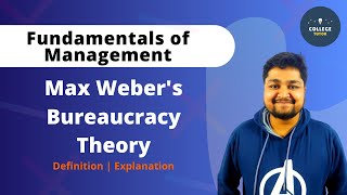 Max Webers Bureaucracy Theory  Bureaucratic Model  Fundamentals of Management [upl. by Ettennek]