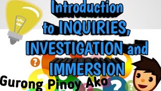 Introduction to Inquiries Investigation and Immersion Applied Subject for SHS Students [upl. by Nylad]