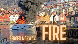 Boat Fire in Bergen What Really Happened [upl. by Kulsrud]