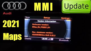 Audi MMI Update with 2021 Maps 5322 [upl. by Sivet]