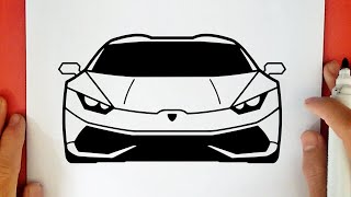 COME DISEGNARE UNA LAMBORGHINI HURACAN [upl. by Jessee825]