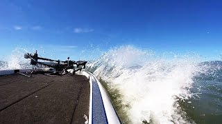 How To Drive A Boat In Big Waves [upl. by Chuch]