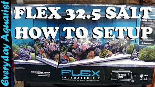 FLUVAL FLEX 123L 325 Gal SALTWATER Marine Aquarium FULL SETUP GUIDE [upl. by Hpsoj]