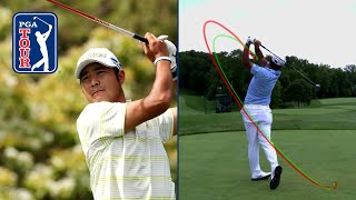 Hideki Matsuyama’s swing in slow motion every angle [upl. by Spense]