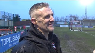 Postmatch interview  Stourbridge 13 Kettering Town [upl. by Bibeau330]