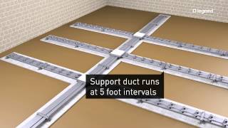 Wiremold How to Install Walkerduct Underfloor Ducts [upl. by Anaeirb321]