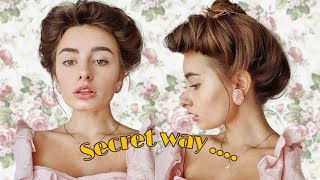 EASY 3 MINUTES EDWARDIAN HAIRSTYLE Everyday style [upl. by Bluefield]