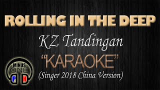 ROLLING IN THE DEEP  KZ Tandingan KARAOKE Singer 2018 Version Original Key [upl. by Nivrac]