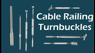 Cable Railing Turnbuckles [upl. by Eekaz]