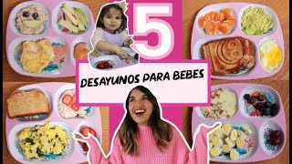 5 Desayunos Saludables para bebes y niños 1 año a más [upl. by Kaycee]