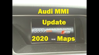 Audi MMI Update with 2020 maps [upl. by Sletten]