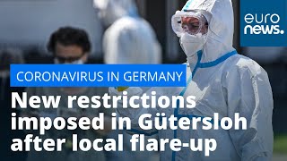 Germany new outbreak New restrictions imposed in Gütersloh after local flareup [upl. by Osmund547]