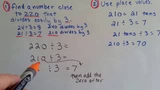 Grade 4 Math 45 Estimate Quotients using Compatible Numbers [upl. by Kenji]