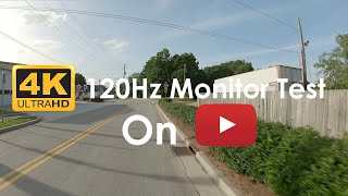 4k 120Hzfps Video Test ⚙️2x Speed for 120fps 120Hz Smartphone Compatible Ride Through Town Area [upl. by Skinner]