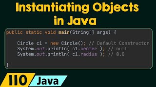 Instantiating Objects in Java [upl. by Collette]