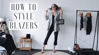 Blazer Outfit Ideas  How To Style Blazers 👟 1 BLAZER 9 OUTFITS [upl. by Caressa360]