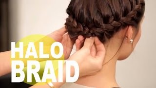 The Perfect Halo Braid for Short Hair  NewBeauty Tips and Tutorials [upl. by Shugart]