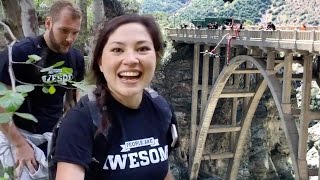 Bungee Jumping at the Bridge to Nowhere  Thrill Seekers [upl. by Nomannic]