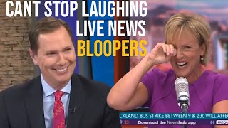 News Reporters Cant Stop Laughing Bloopers [upl. by Noelc374]