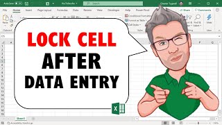 Automatically LOCK CELLS AFTER DATA ENTRY  Excel VBA Macro [upl. by Weikert660]