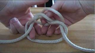 Tying the Fiador Knot for a bosal hackamore [upl. by Sawyere524]