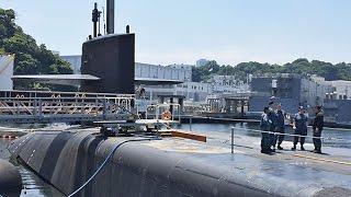 On board the US Navys largest submarine Michigan [upl. by Adnilev142]